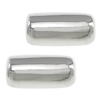 Sterling Silber Tube Perlen, 925 Sterling Silber, Zylinder, plattiert, keine, 11x5mm, Bohrung:ca. 2.5mm, verkauft von PC