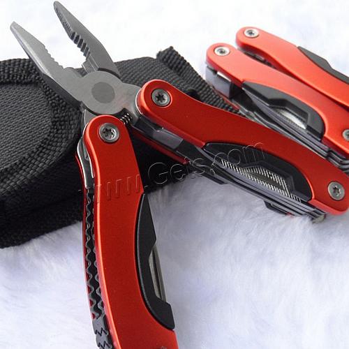 Multifunctional Folding Plier, Stainless Steel, electrophoresis, mixed colors, 37x47x100mm,70mm,105mm, Sold By PC