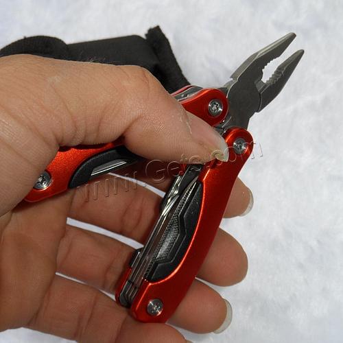Multifunctional Folding Plier, Stainless Steel, electrophoresis, mixed colors, 37x47x100mm,70mm,105mm, Sold By PC