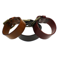 Cowhide Bracelets, zinc alloy pin buckle, antique bronze color plated, adjustable nickel, lead & cadmium free, 25mm Approx 10 Inch 