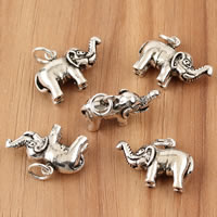 Thailand Sterling Silver Pendants, Elephant Approx 4mm 