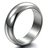 Men Stainless Steel Ring in Bulk, Titanium Steel, Donut & for man, original color, 7mm 