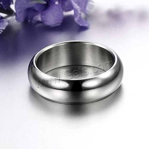 Men Stainless Steel Ring in Bulk, Titanium Steel, Donut, different size for choice & for man, original color, 7mm, 20PCs/Bag, Sold By Bag
