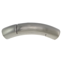 Round Stainless Steel Magnetic Clasp, Curved Tube, original color Approx 6mm 