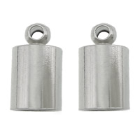 Stainless Steel End Caps, 304 Stainless Steel, Column, original color Approx 2mm, Inner Approx 6mm 