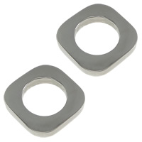 Stainless Steel Linking Ring, 304 Stainless Steel, Rhombus, original color Approx 10mm 