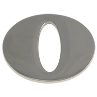 Нержавеющая сталь Связывание кольцо, Нержавеющая сталь 304, Плоская овальная форма, оригинальный цвет отверстие:Приблизительно продается PC