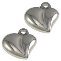 Stainless Steel Extender Chain Drop, 304 Stainless Steel, Heart, original color Approx 2mm 
