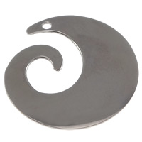 Encantos de etiqueta de acero inoxidable, acero inoxidable 304, color original, 22x23x1mm, agujero:aproximado 1mm, Vendido por UD