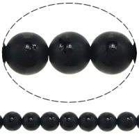 Natural Black Agate Beads, Round, frosted, 6mm Approx 1mm Approx 15.5 Inch, Approx 