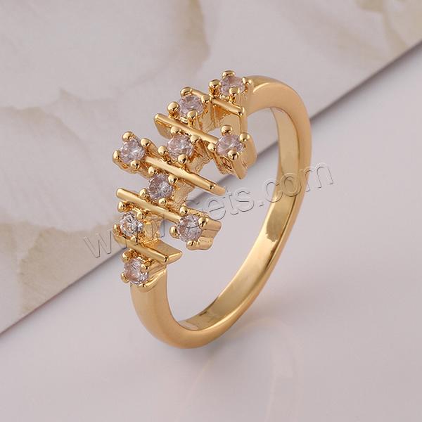 Brass, plated, different size for choice & with cubic zirconia, more colors for choice, 10mm, Sold By PC