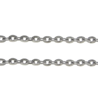 Нержавеющая сталь Овальном Сеть, Нержавеющая сталь 316, Овальный цепь, оригинальный цвет продается м