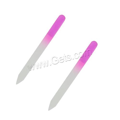 Nail File, Glass, different designs for choice, more colors for choice, 140x12x3mm, Sold By PC