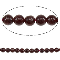 Natural Garnet Beads, Round, January Birthstone Approx 1-1.5mm Inch 
