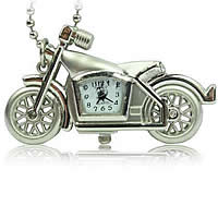 Watch Necklace, iron chain, with Zinc Alloy, Motorcycle Approx 23 Inch 