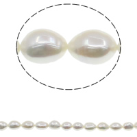 Perles nacres baroques de culture d'eau douce , perle d'eau douce cultivée, naturel, blanc, 12-13mm Environ 0.8mm Environ 15.7 pouce, Vendu par brin