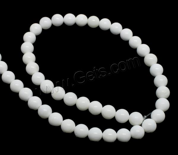 South Sea Shell Beads, Round, different size for choice, white, Hole:Approx 1mm, Length:Approx 15.7 Inch, Sold By Strand