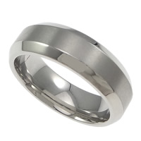 Stainless Steel Finger Ring, 304 Stainless Steel, original color, 7mm, US Ring 