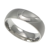 Stainless Steel Finger Ring, 304 Stainless Steel, original color, 7mm, US Ring 