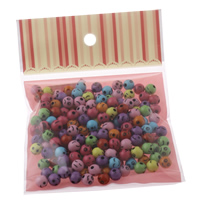 Perles acryliques nature, Acrylique, avec Bande en plastique, mélangé & couleur solide  Environ 1mm, Environ Vendu par sac