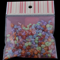 Transparent Acrylic Beads, with OPP Bag, mixed  Approx 1mm, Approx 