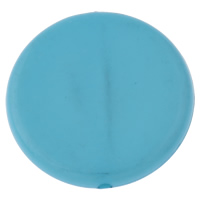 Solid Color Acrylic Beads, Flat Round Approx 1mm, Approx 