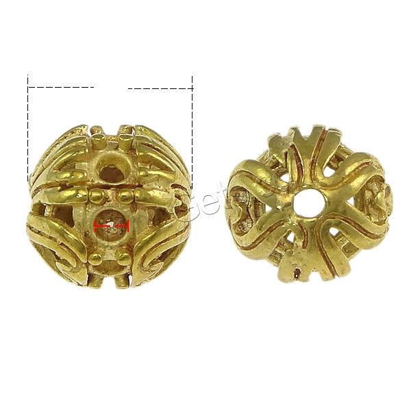 Brass Beads Setting, Round, plated, different size for choice & hollow, more colors for choice, Sold By PC