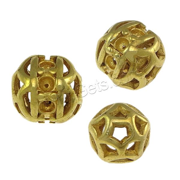 Brass Beads Setting, Round, plated, different size for choice & hollow, more colors for choice, Sold By PC