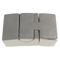 Rectangle Stainless Steel Magnetic Clasp & Customized, original color 