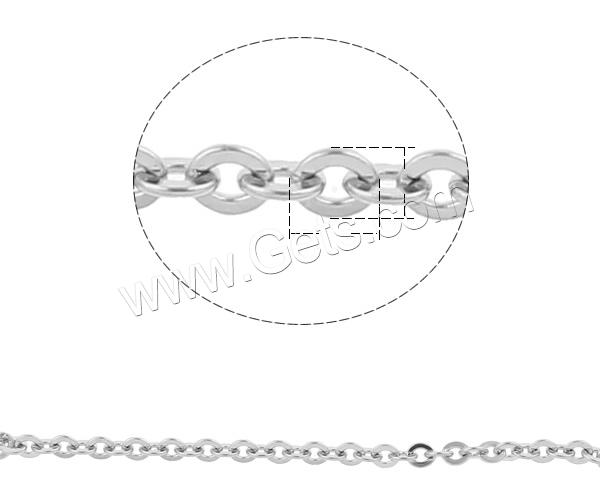 ステンレススチールオーバルチェーン, ステンレス, 異なるサイズの選択 & 楕円形の鎖, オリジナルカラー, 売り手 M