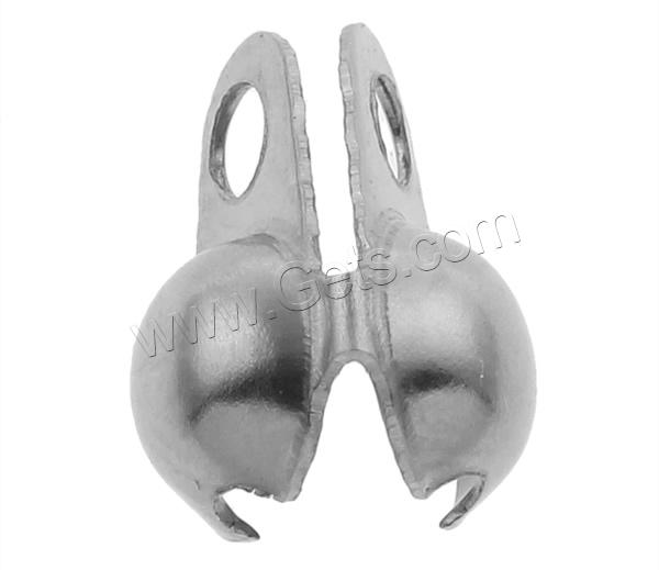 Stainless Steel Bead Tips, Teardrop, different size for choice, original color, Sold By Bag