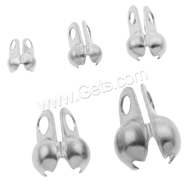 Stainless Steel Bead Tips, Teardrop, different size for choice, original color, Sold By Bag