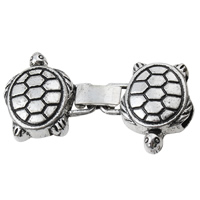 Zinc Alloy Fold Over Clasp, Turtle, plated, with end cap lead & nickel free Approx 