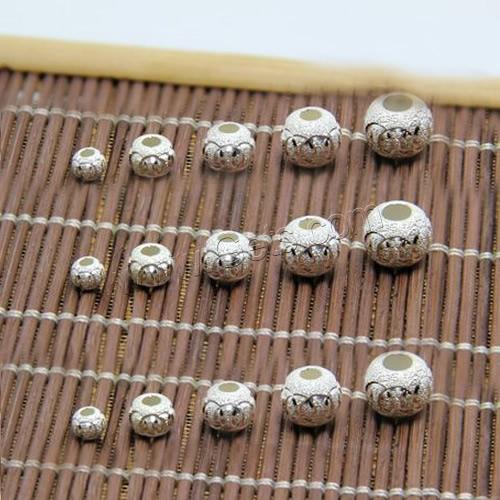 Sterling Silver Spacer Beads, 925 Sterling Silver, Drum, flower cut & different size for choice & stardust, Sold By PC
