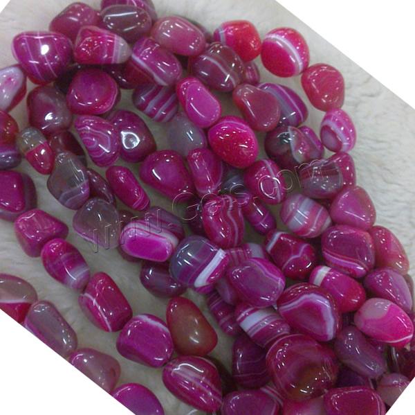 Perles agates rose naturelles, agate rose, pepite, normes différentes pour le choix & Personnalisé, Longueur:15 pouce, Vendu par brin