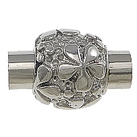 Round Stainless Steel Magnetic Clasp, 316 Stainless Steel, Lantern, plated Approx 5mm 
