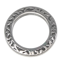 Stainless Steel Linking Ring, 304 Stainless Steel, Donut, plated, hammered & blacken Approx 15mm 