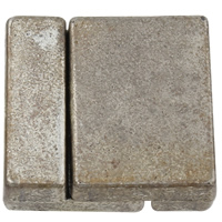 Zinc Alloy Magnetic Clasp, Rectangle, plated lead & nickel free Approx 