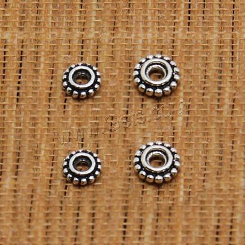 Thailand Sterling Silver Spacer Bead, Rondelle, different size for choice, Sold By PC