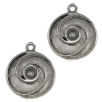 Stainless Steel Pendant Setting, 316 Stainless Steel, Flat Round, plated Approx 1.5mm, Inner Approx 3.5mm 