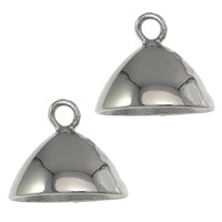 316 Stainless Steel Pendant Bail, Dome, plated Approx 1.8mm 