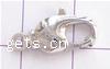 Brass Lobster Claw Clasp, Heart, plated 