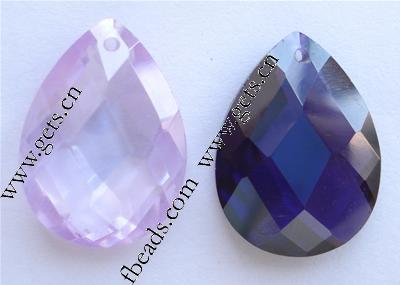 colgantes joyas de zirconia cúbica, cúbica circonia, Gota, facetas, más colores para la opción, Vendido por UD