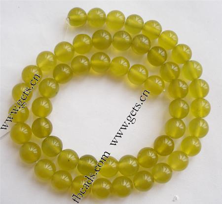 Jade Korea Bead, Round, natural, more sizes for choice, Length:15 Inch, Sold By Strand
