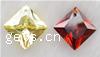 Cubic Zirconia Jewelry Pendants, Rhombus, machine polishing & faceted 
