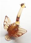 Lampwork Decoration, Animal, wild goose shape, 80x59x57mm, Sold by PC