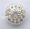 Messing hohle Perlen, Rondell, plattiert, keine, 22x13mm, Bohrung:ca. 1mm, verkauft von PC