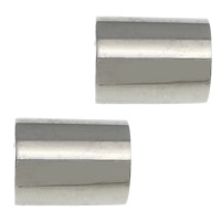 Stainless Steel European Beads, 304 Stainless Steel, Column, plated, without troll Approx 5mm 