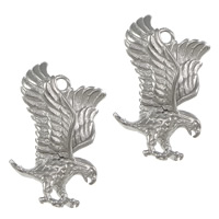 Stainless Steel Animal Pendants, 316 Stainless Steel, Eagle, plated Approx 1.5mm 