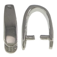Stainless Steel Pinch Bail, 316 Stainless Steel, plated 1mm 